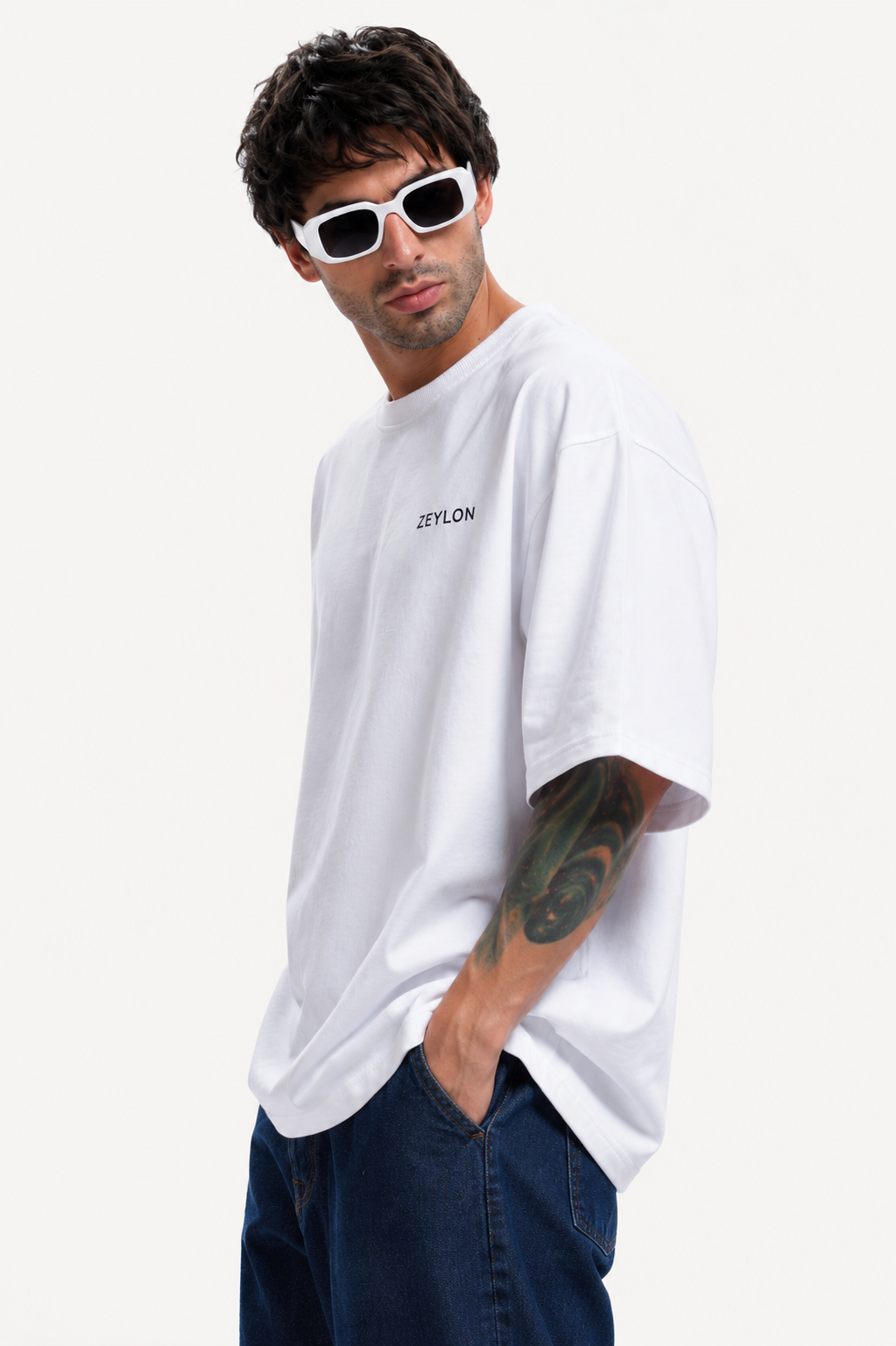 Oversized French Terry Cotton Tees