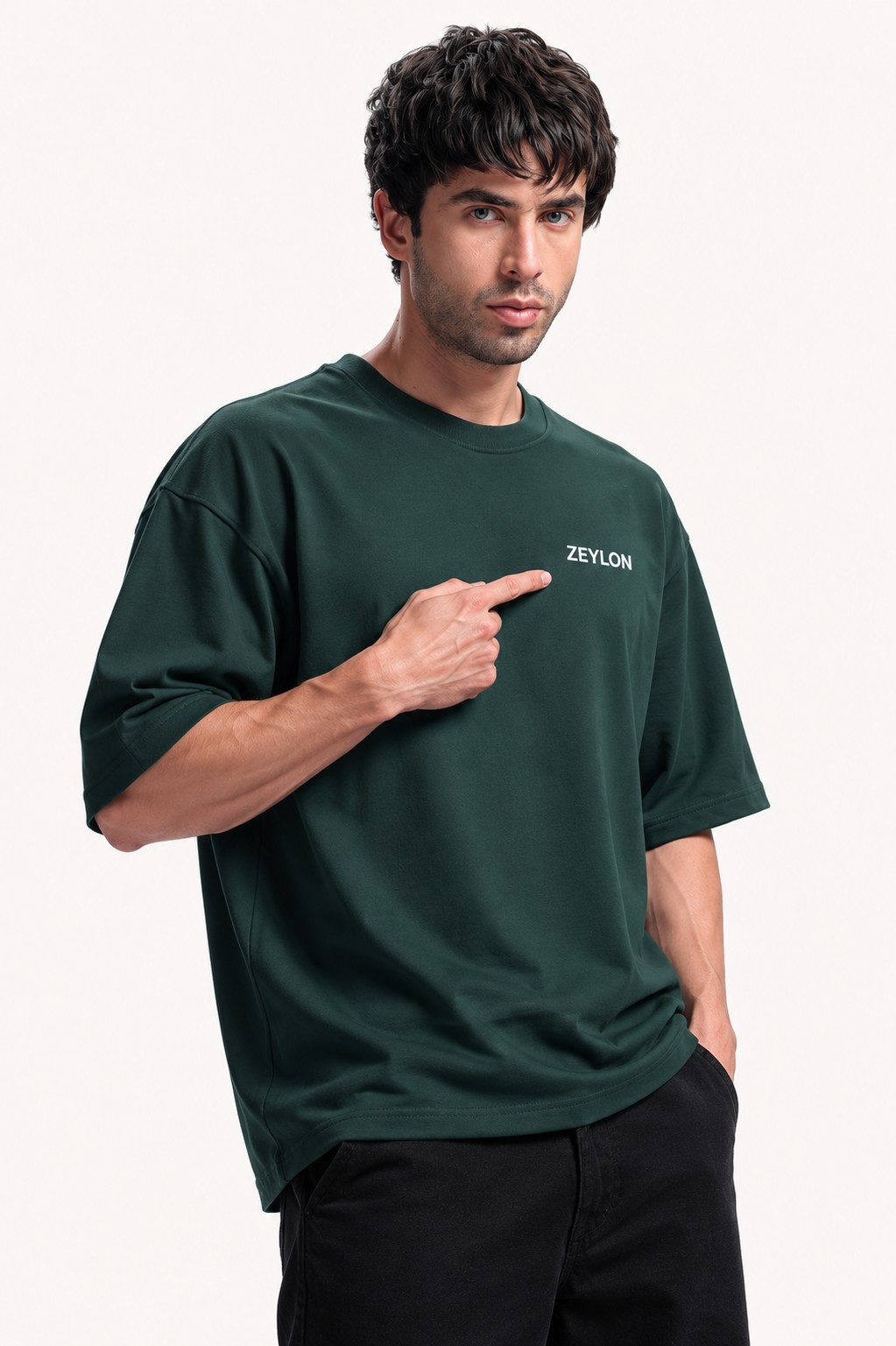 Oversized French Terry Cotton Tees