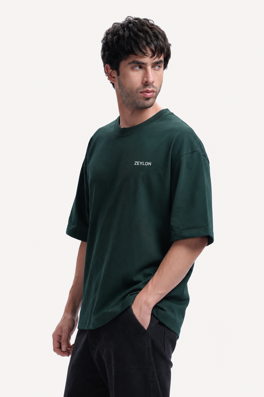 Oversized French Terry Cotton Tees