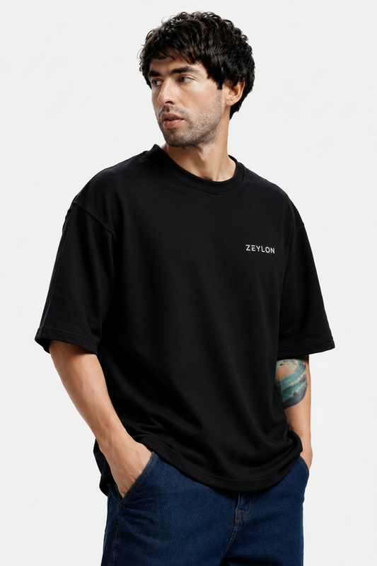 Oversized French Terry Cotton Tees