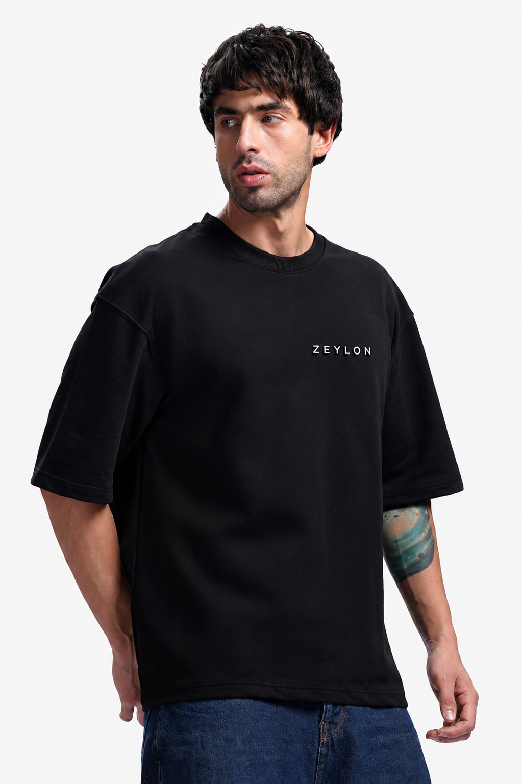 Oversized French Terry Cotton Tees